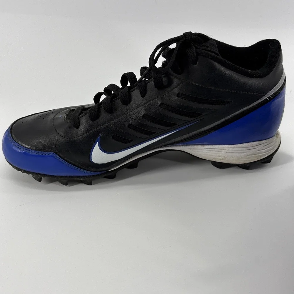 Nike Landshark Men Football Cleats Black  Lace Up Size 8.5 Medium